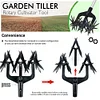 2 in 1 Garden Aerator Garden Soil Scarifier Rotary Tiller Rotary Cultivator Tool