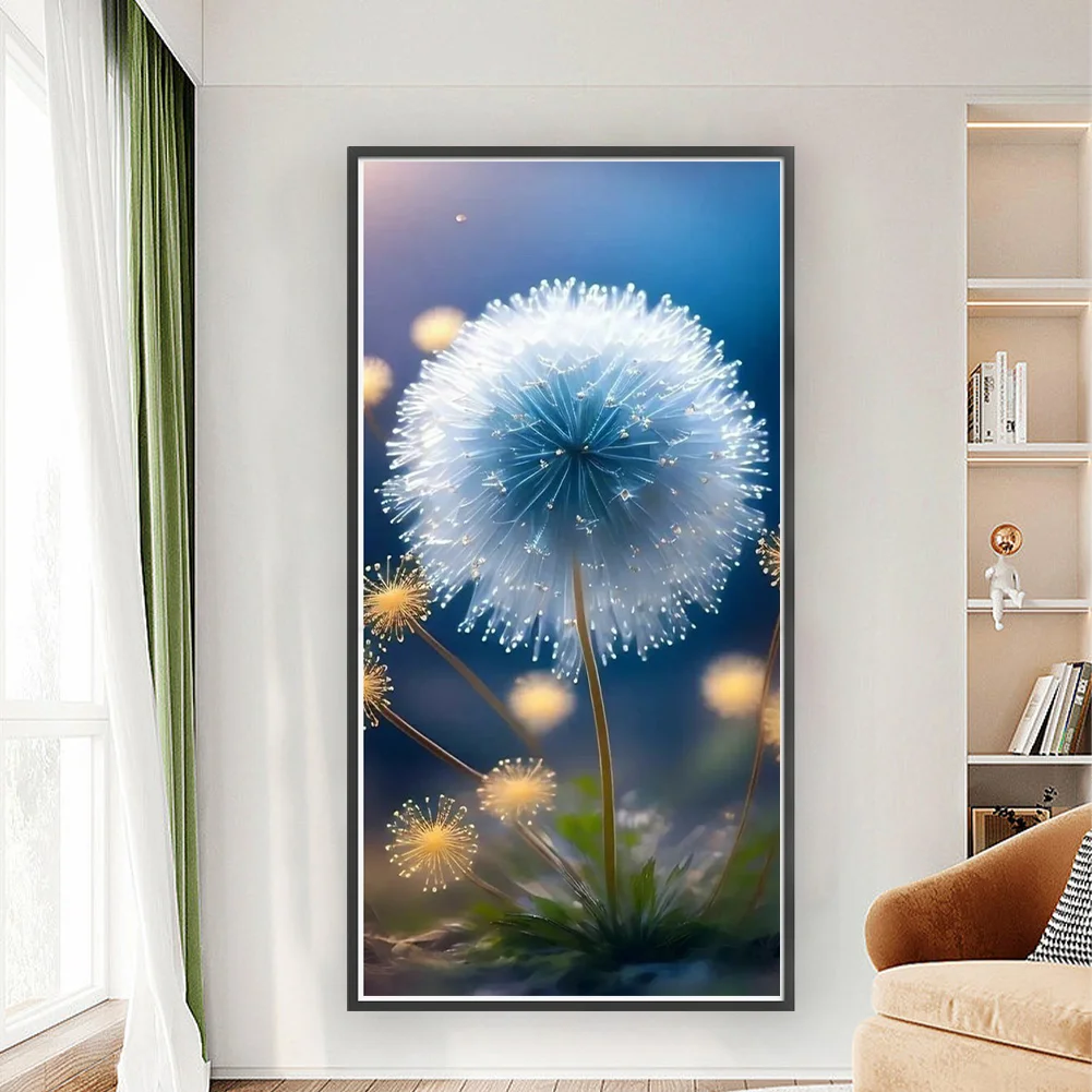 11CT Full Stamped Cross Stitch - Dandelion(Canvas|40*80CM)