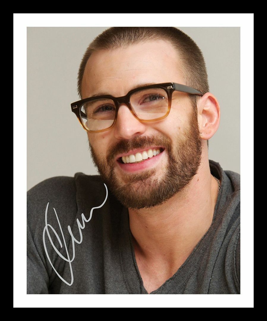 Chris Evans Autograph Signed & Framed Photo Poster painting