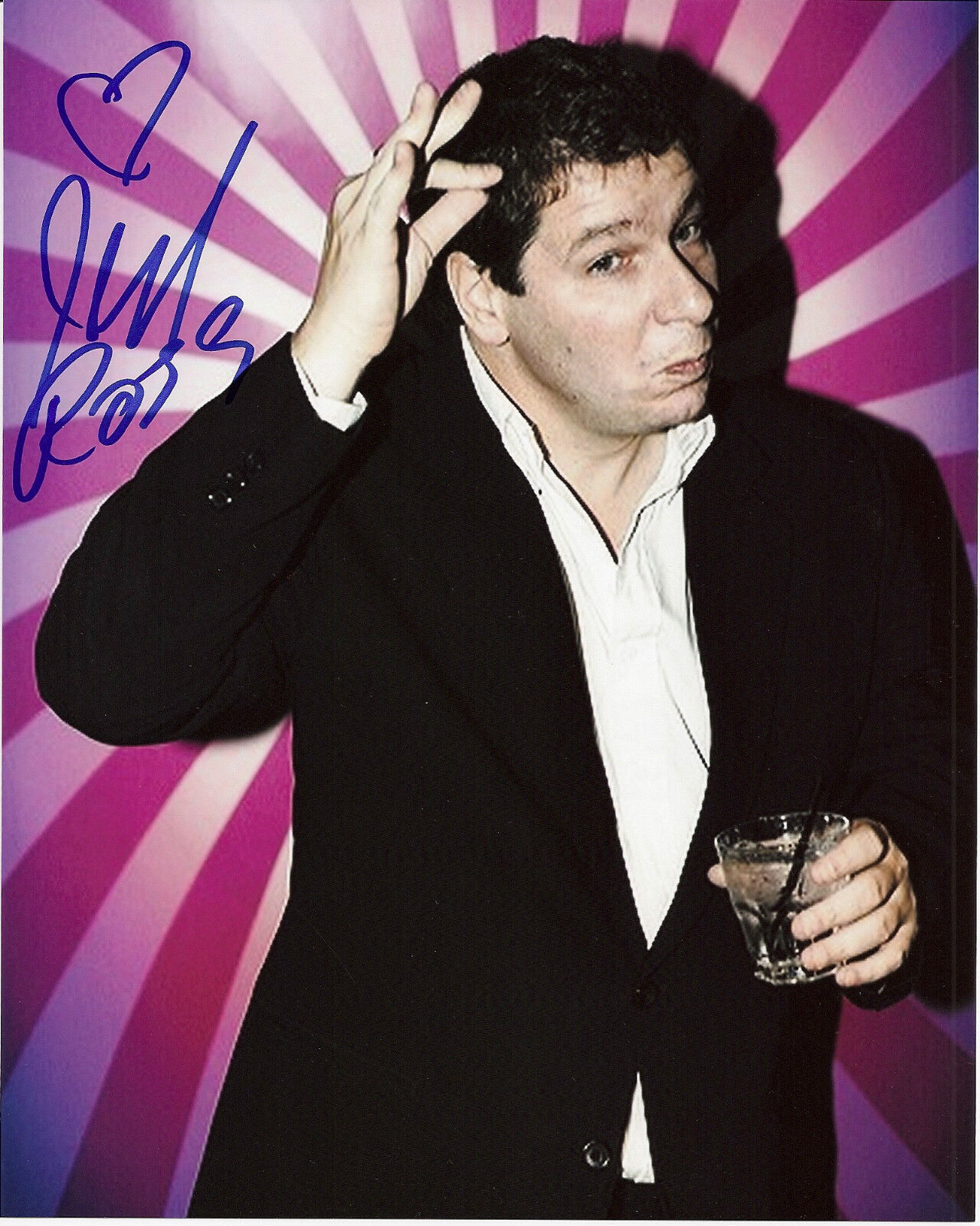 ROASTMASTER JEFFREY ROSS SIGNED 8X10 Photo Poster painting COA JEFF COMEDY CENTRAL COMEDIAN B