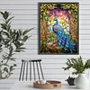 Diamond Painting-DIY Full Round Drill Stained Glass Peacock