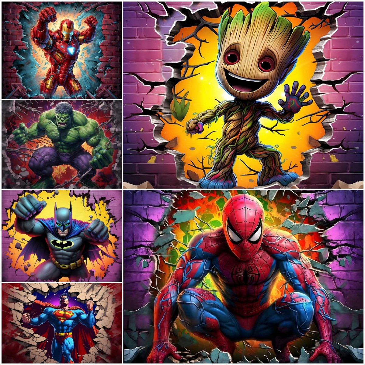 Diamond painting character Marvel Groot