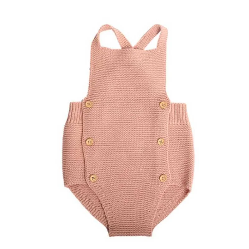 Newborn Baby Girl Knitted Clothes Baby Boys Rompers Brand Jumpsuit 2019 Autumn Baby Girls Rompers Cotton Infant Baby Girl Romper