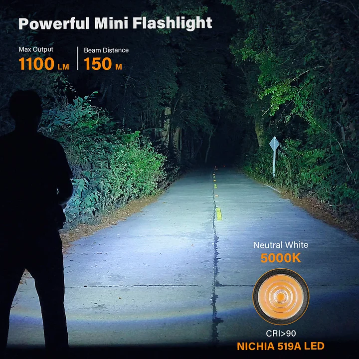 Mini Rechargeable EDC Flashlight | SOFIRN SC13 with Nichia 519A