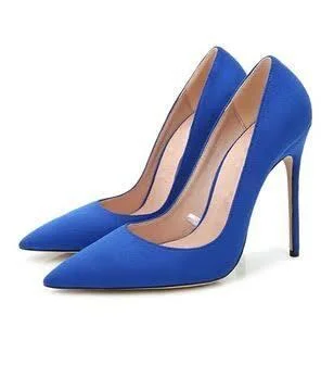 Custom Blue Pumps - Handmade Elegant Dress Shoes Vdcoo