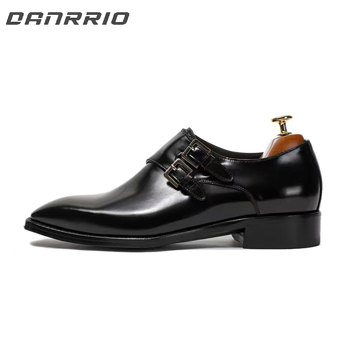 DANRRIO Oxford Men's Business Vintage Buckle Formal Leather Shoes DANRRIO.COM DANRRIO