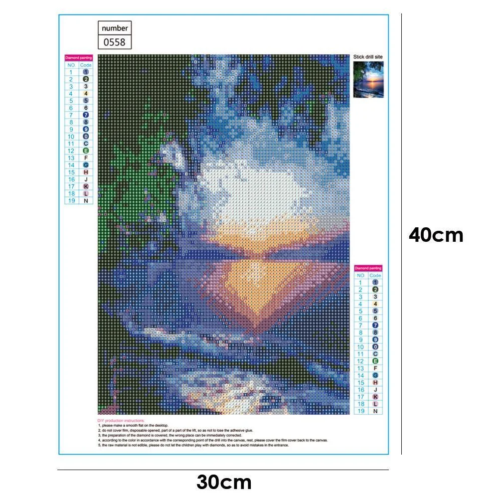 Diamond Painting - Full Round Drill - Sunrise(30*40cm)