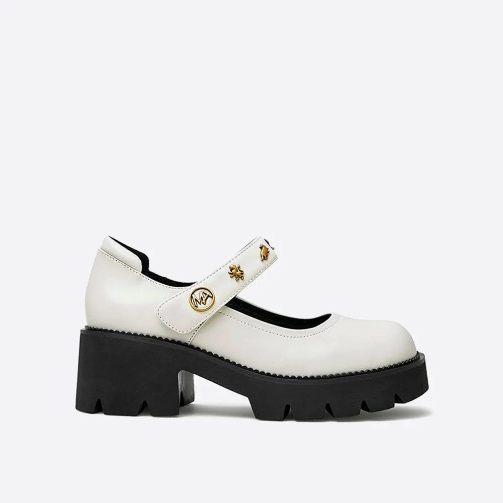 Campus Chunky Sole Pumps Y2K Mary Janes