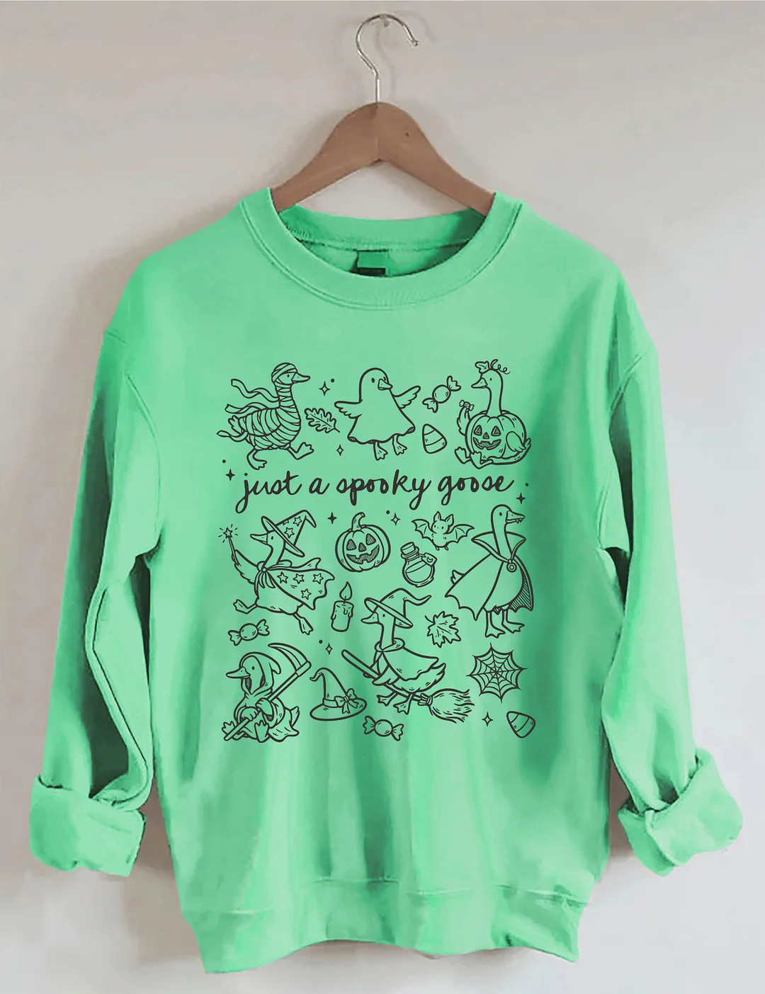 Just A Spooky Goose Doodles Sweatshirt