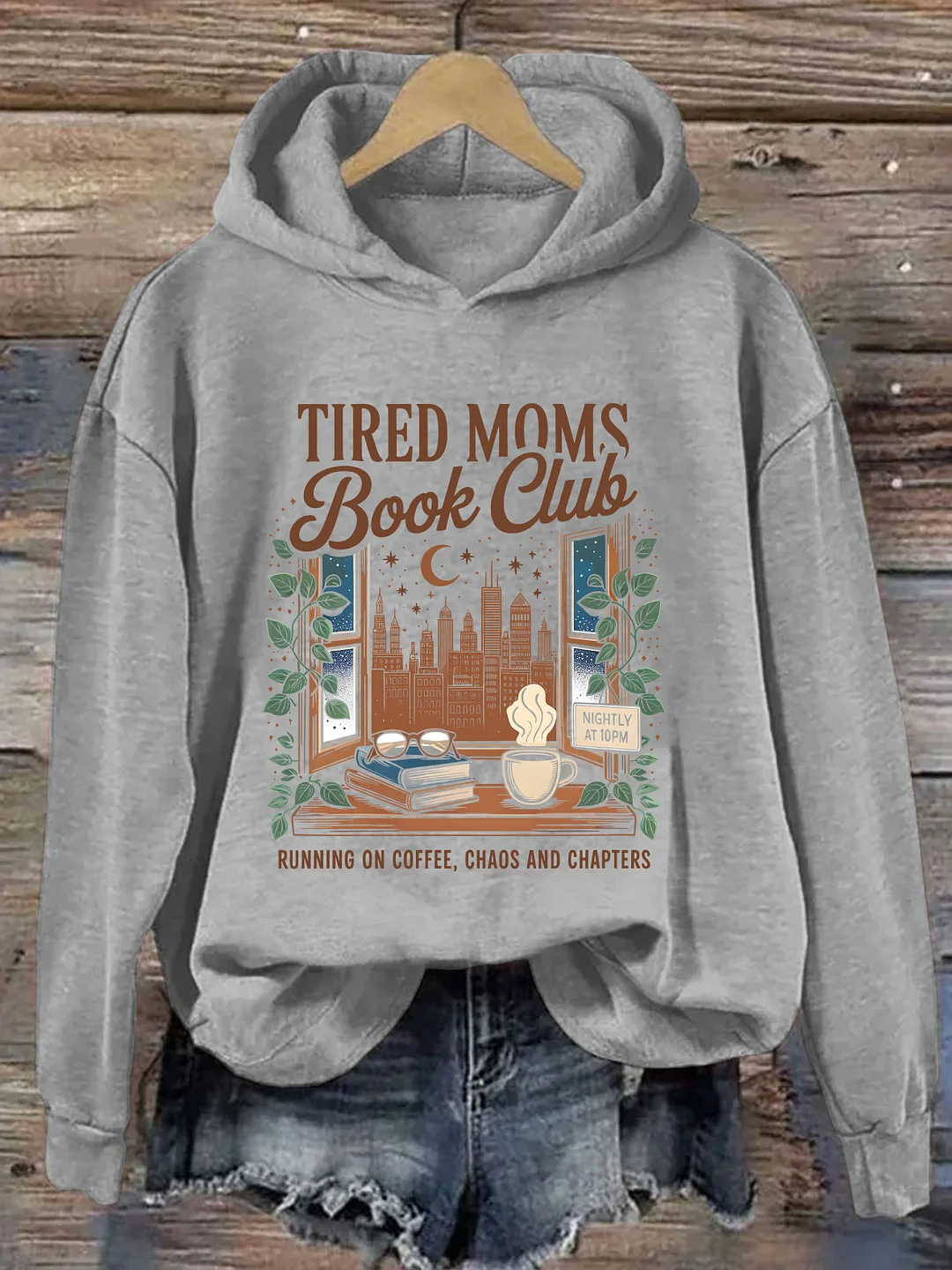 Tired Moms Book Club Hoodie