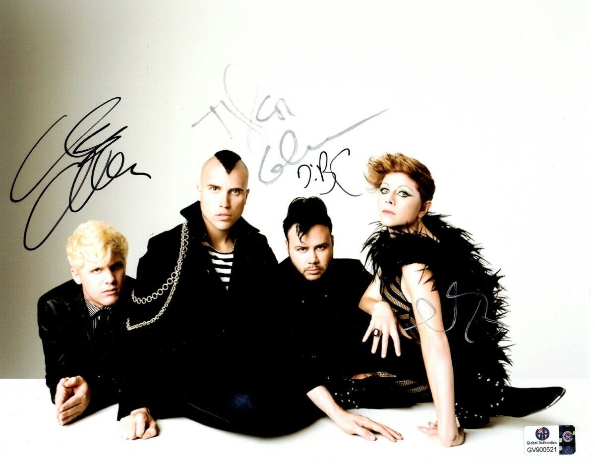 Neon Trees Band Autographed 8X10 Photo Poster painting Glenn Allen Campbell Bradley GV900521