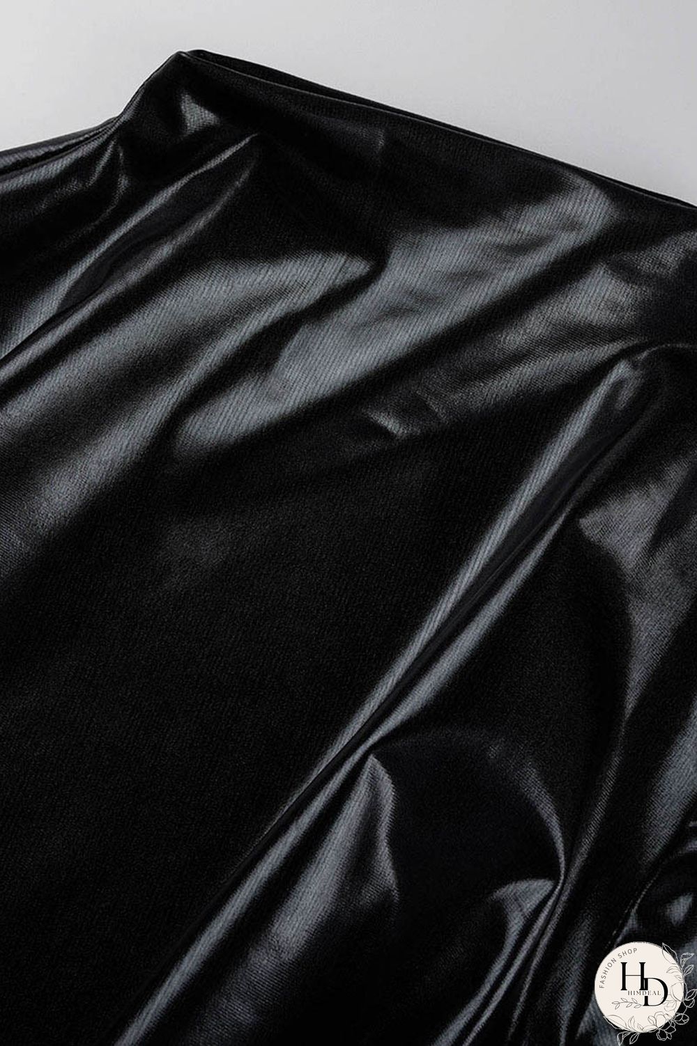 Black Casual Solid Patchwork Half A Turtleneck Long Sleeve Dresses