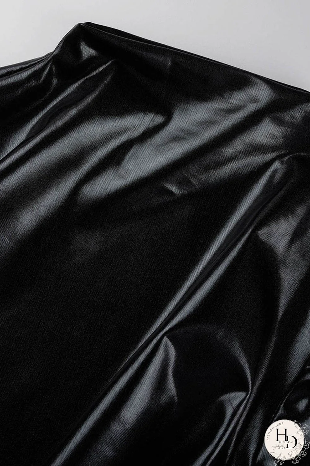 Black Casual Solid Patchwork Half A Turtleneck Long Sleeve Dresses