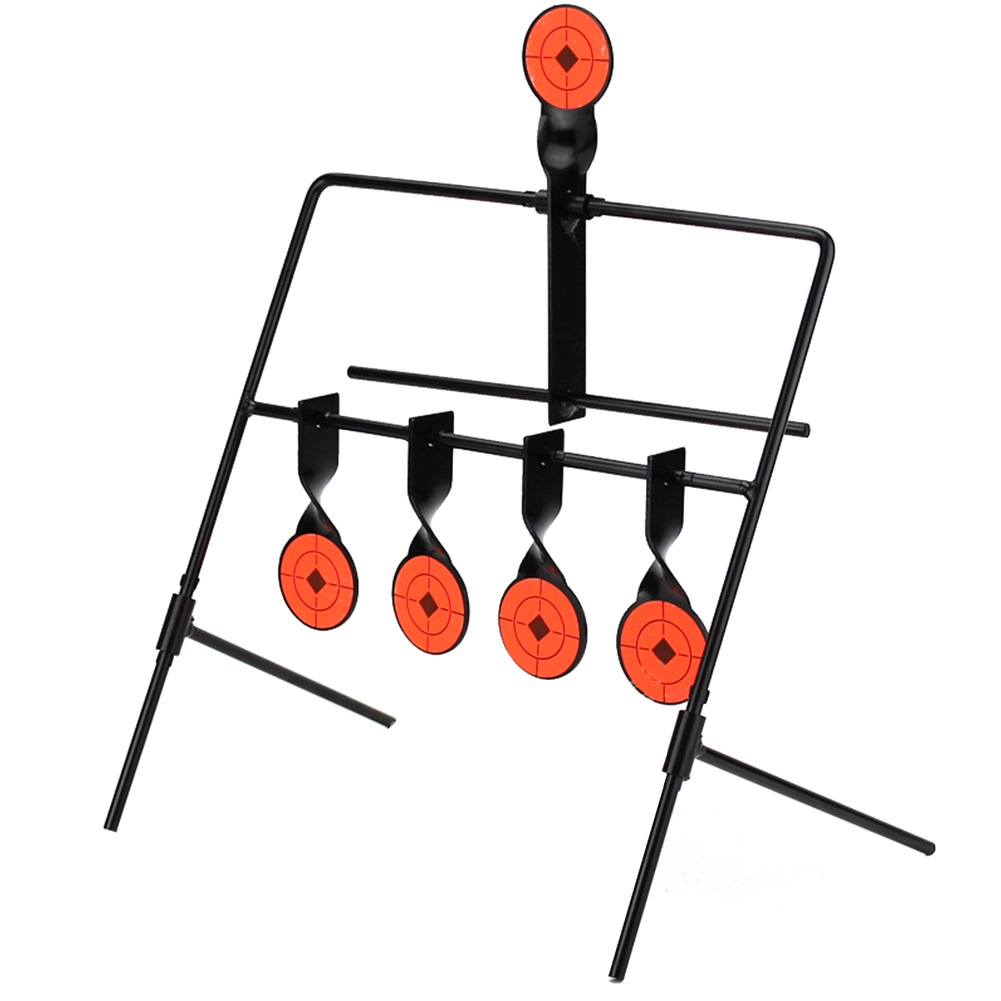 

5-Plate Automatic Self Reset Targets Metal Rotating Shoot Practicing Target, 501 Original