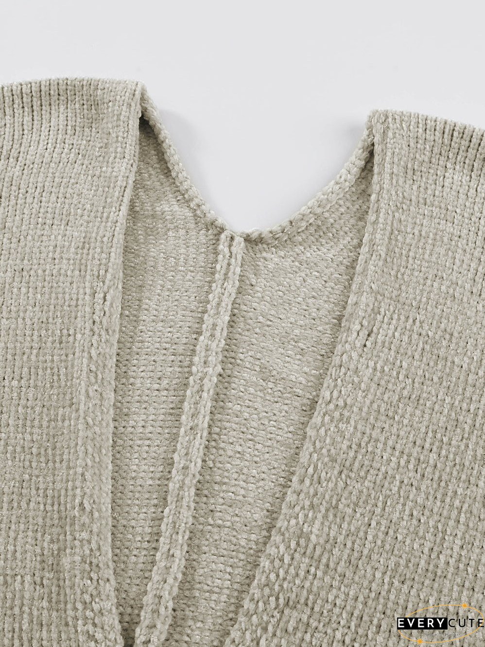 Solid Color Knit Cardigan