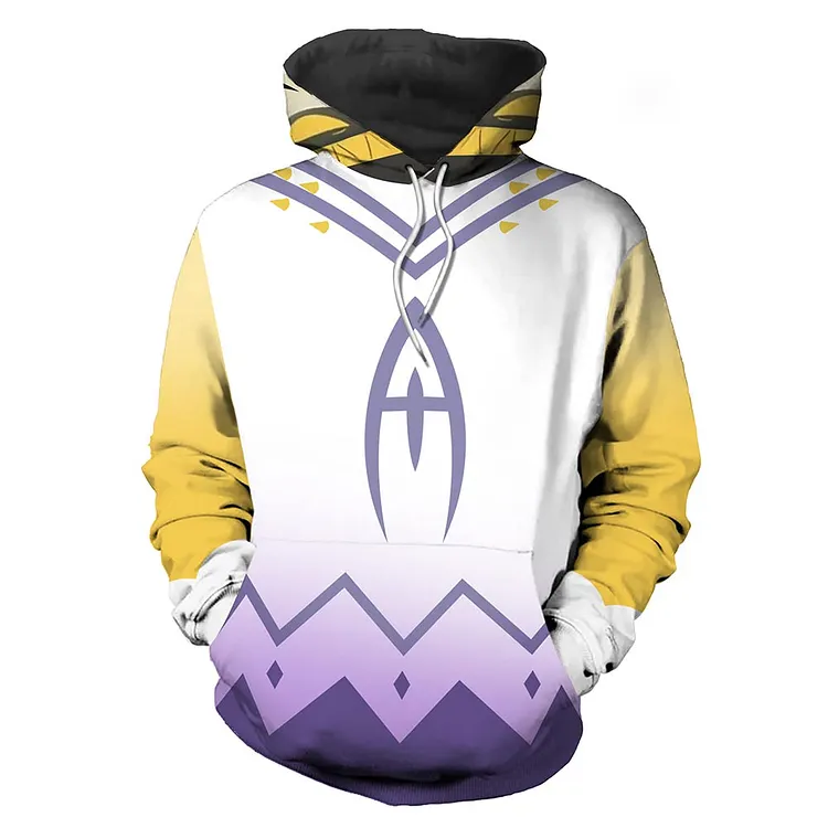 Hazbin Hotel (2024) Adam Yellow Hoodie Outfits Cosplay Costume Halloween Carnival Party Suit