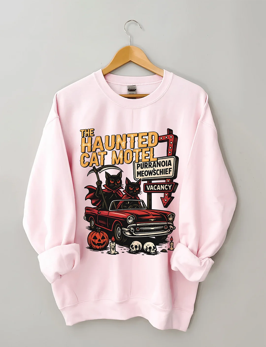Haunted Cat Motel Sweatshirt