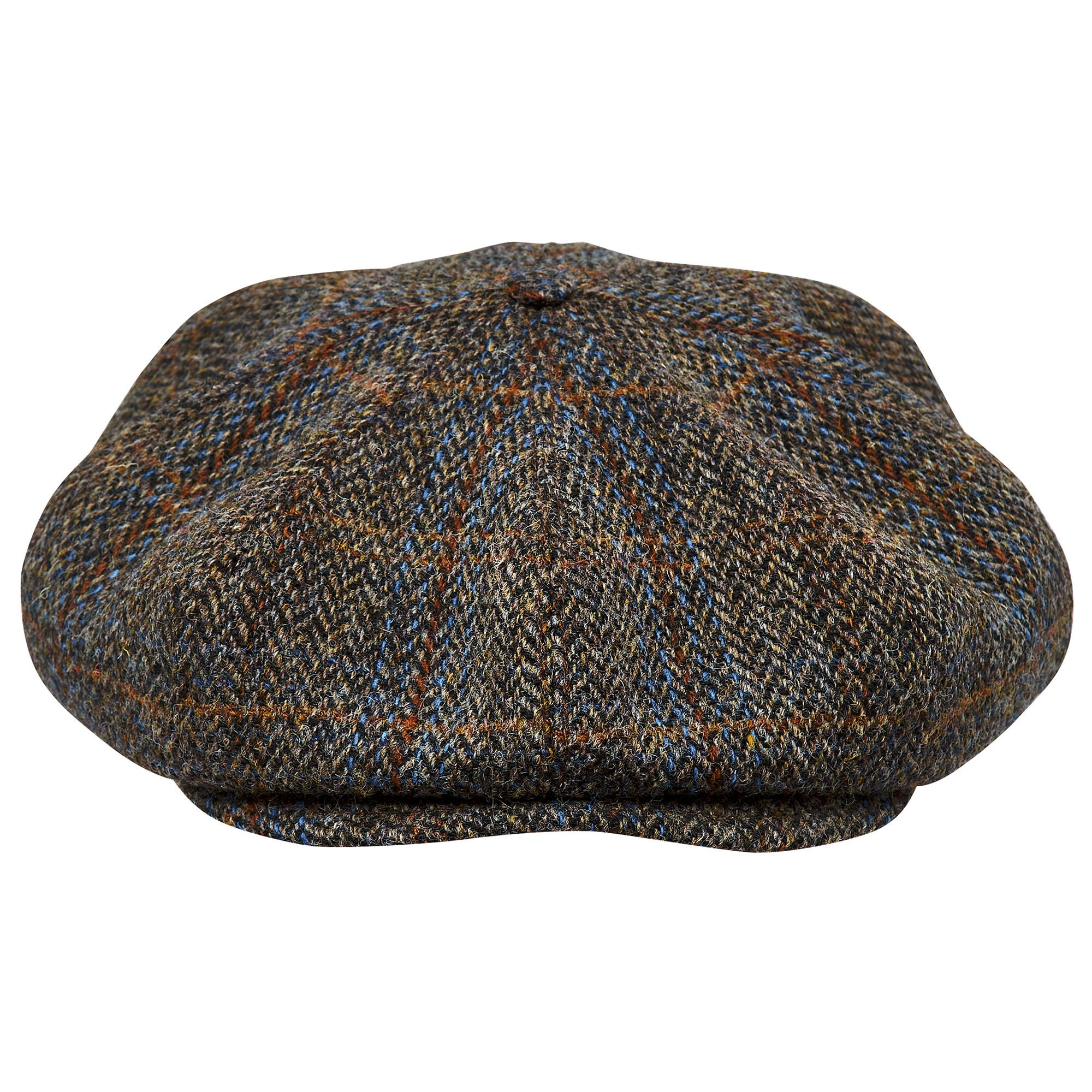 PEAKED CAPS Genuine Scottish Harris Tweed 8 Panels Man Cap