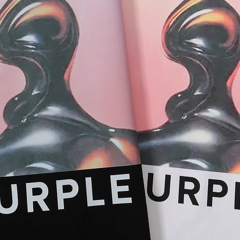 Purple 2023 new fashion T-shirt short sleeves