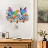 (US Only)Butterfly Wood DIY Diamond Painting Art Hooks No Hole Punching Wall Decoration