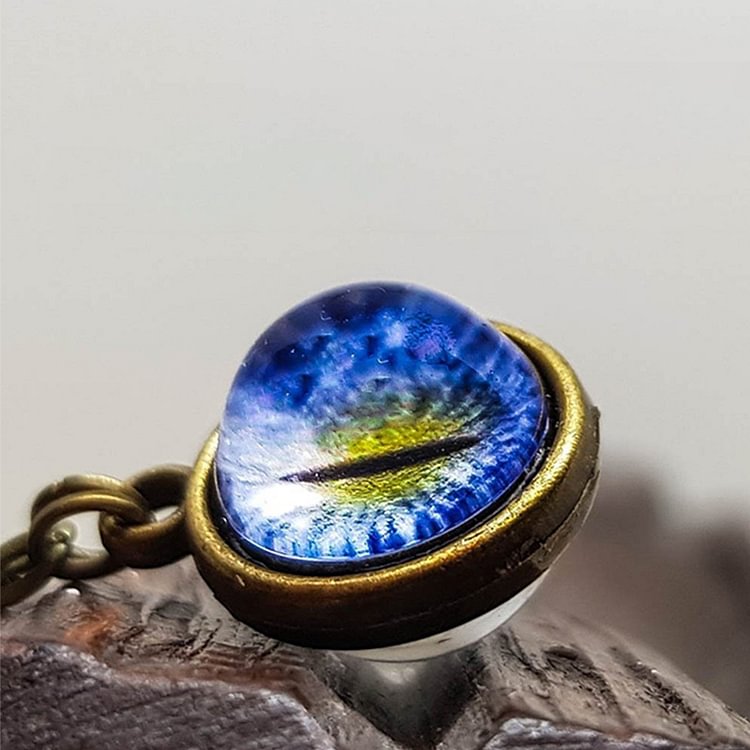 Glass Sphere Miniature Eye Necklace