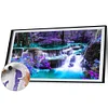 (US Only)Frameless Oil Paint By Numbers Forest Waterfall DIY Canvas Picture Craft
