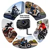 2K HD WiFi Motorcycle Camera IP67 Waterproof Motorcycle Dash Cam 140 Degree Wide Angle Driving Dash Cam DVR Camcorder for Cycling