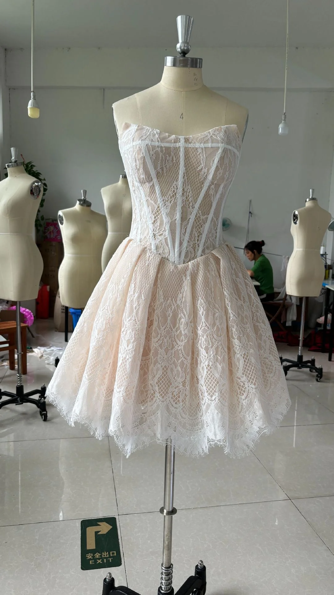 Uveng Uveng Lace High-End Breast-Wear Sexy Dress Women's Summer Irregular Women's Dress Wedding Dress