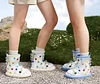 Polka Dot Rainbow Bean shark Adult Rain Boots Women's Fashion 2024 Waterproof Rain Boots Short Tube Water Shoes