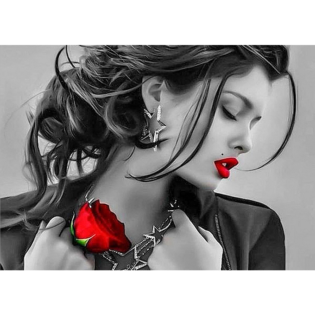

40*30CM - Women - Round Drill Diamond Painting, 501 Original