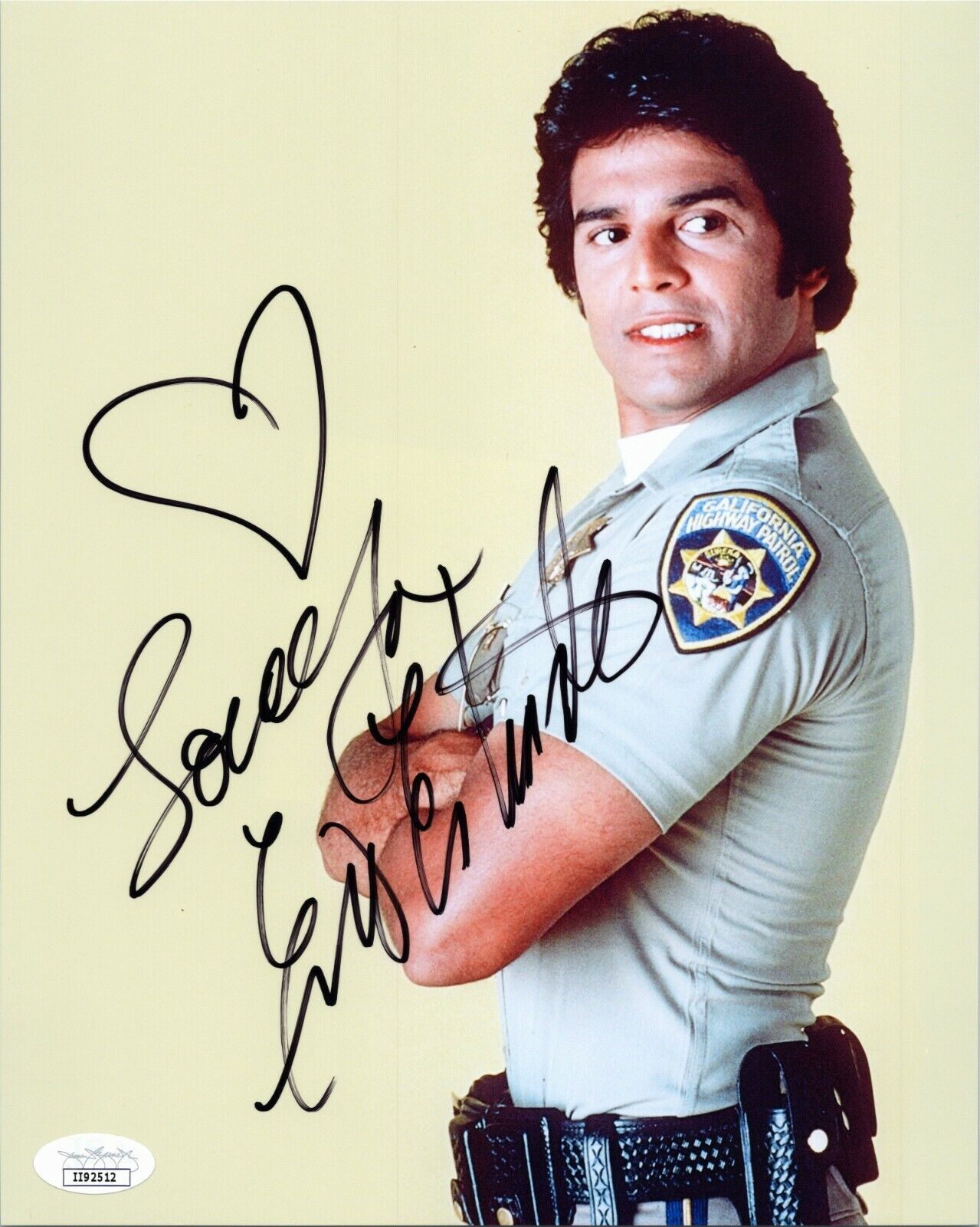 ~~ ERIK ESTRADA Authentic Hand-Signed CHiPs - PONCH