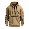 Men's Casual Multi-pocket Loose Sports Hoodie 51568546M by Inlyline