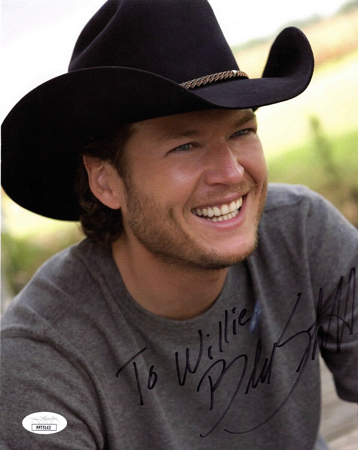 BLAKE SHELTON Autograph SIGNED 8x10 Photo Poster painting 2007 Country Music JSA CERTIFIED