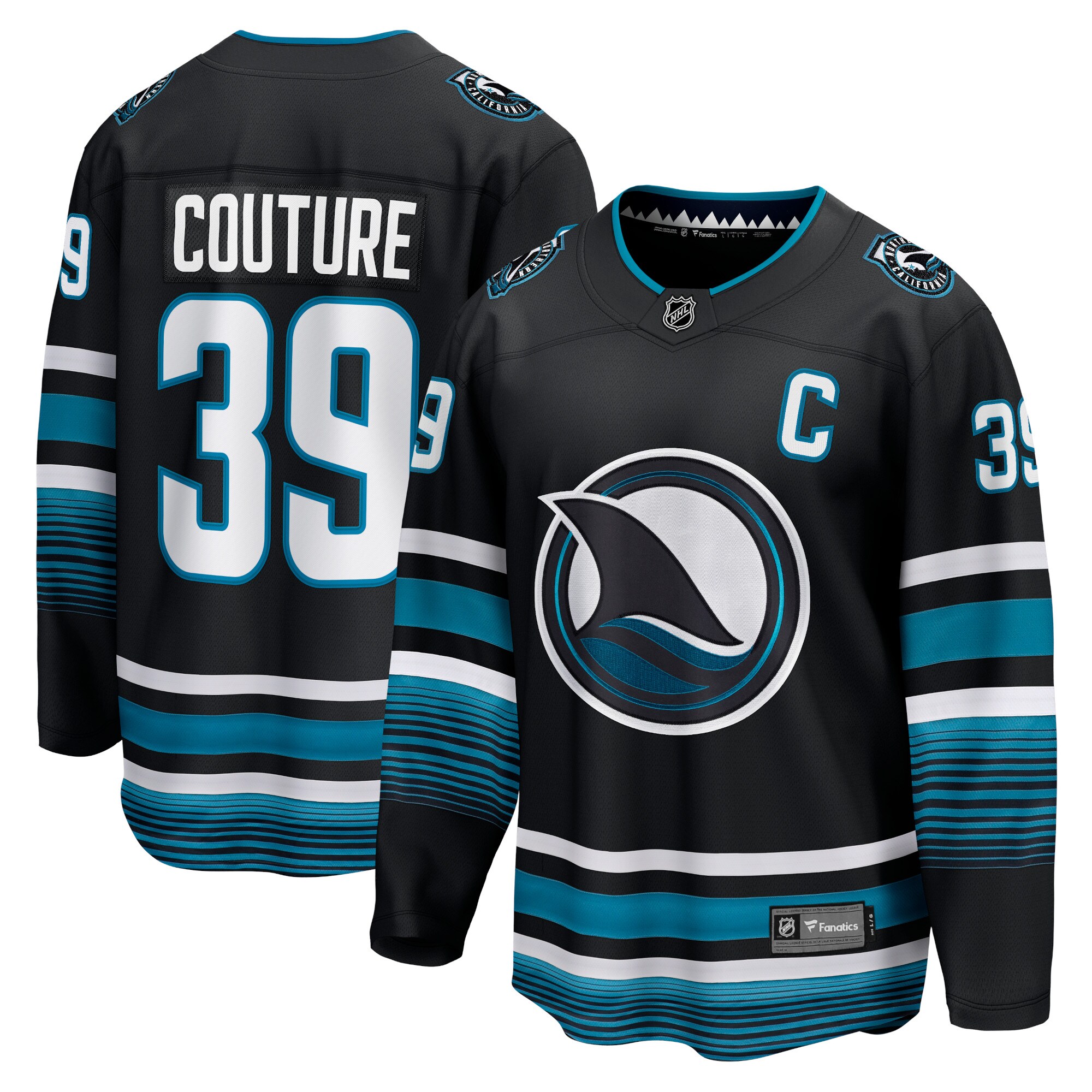 Logan Couture San Jose Sharks Fanatics Alternate Premier Breakaway   Jersey &ndash; Black mysite