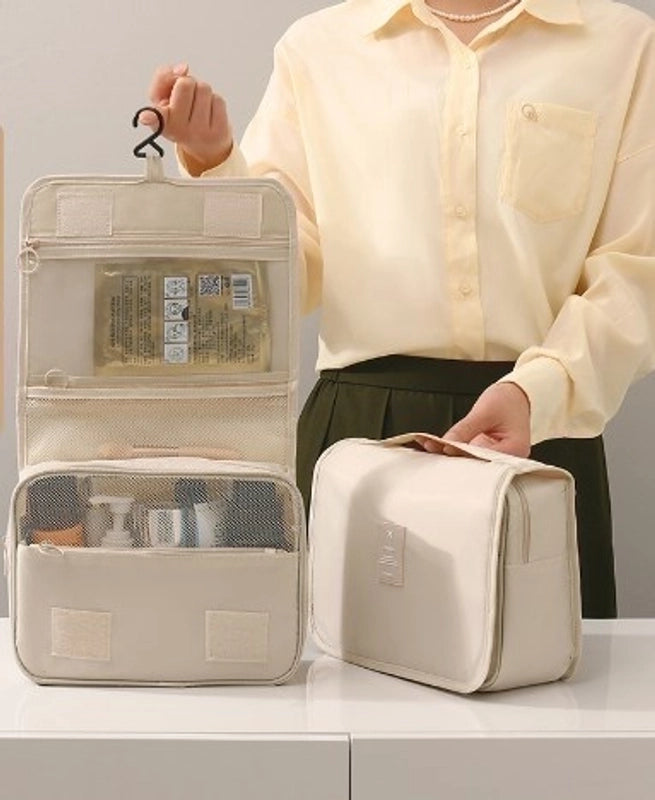 Casual Solid Color Polyester Storage Bag Makeup Bags