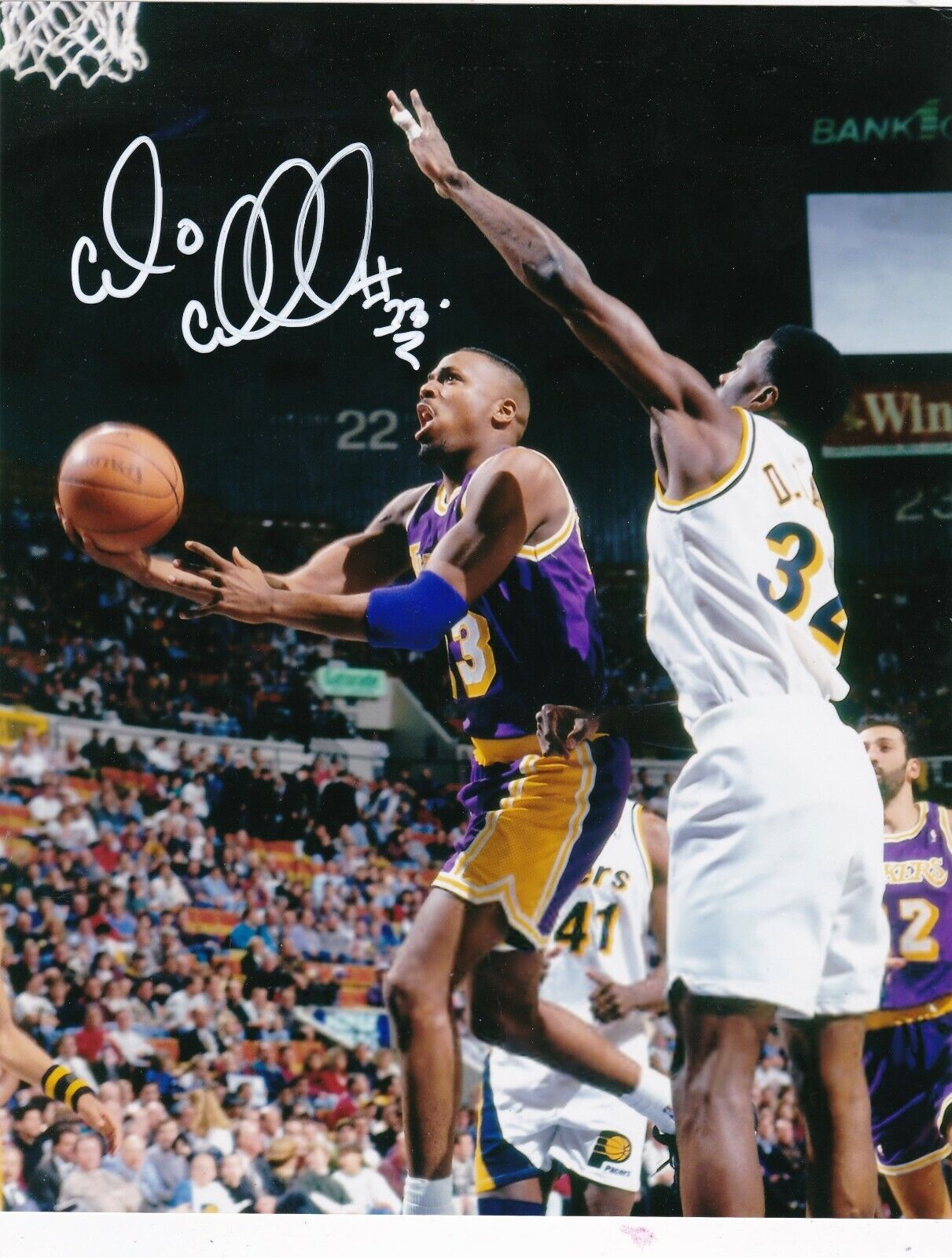 CEDRIC CEBALLOS LOS ANGELES LAKERS ACTION SIGNED 8x10