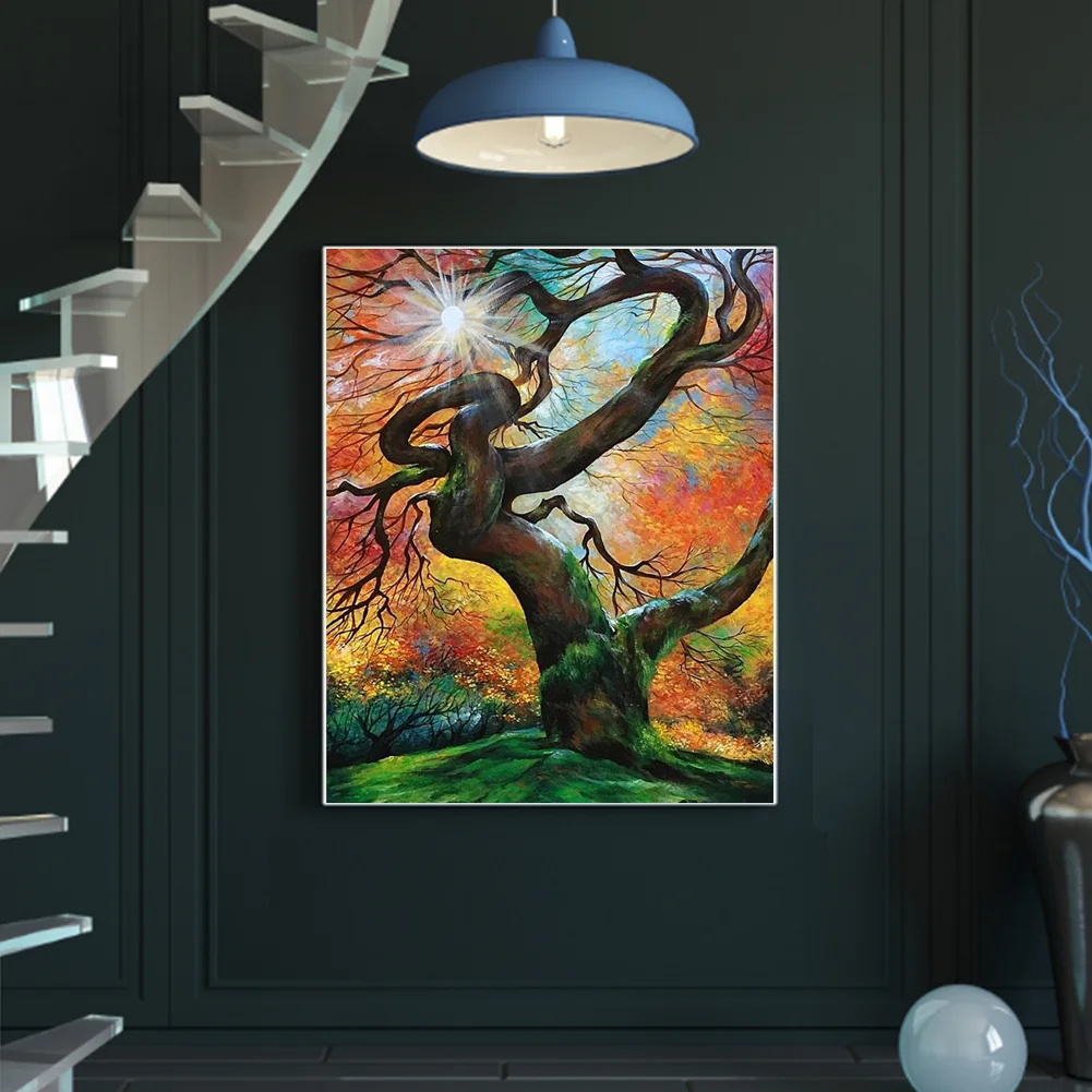 DIY Paint By Number 40*50cm - Big Tree In The Forest