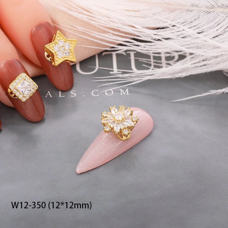 Japanese Nail Art Zircon High Speed Transfer Beads Rotatable Nail Alloy Pearlescent Nail Accessories DIY Nail Designer Supplies