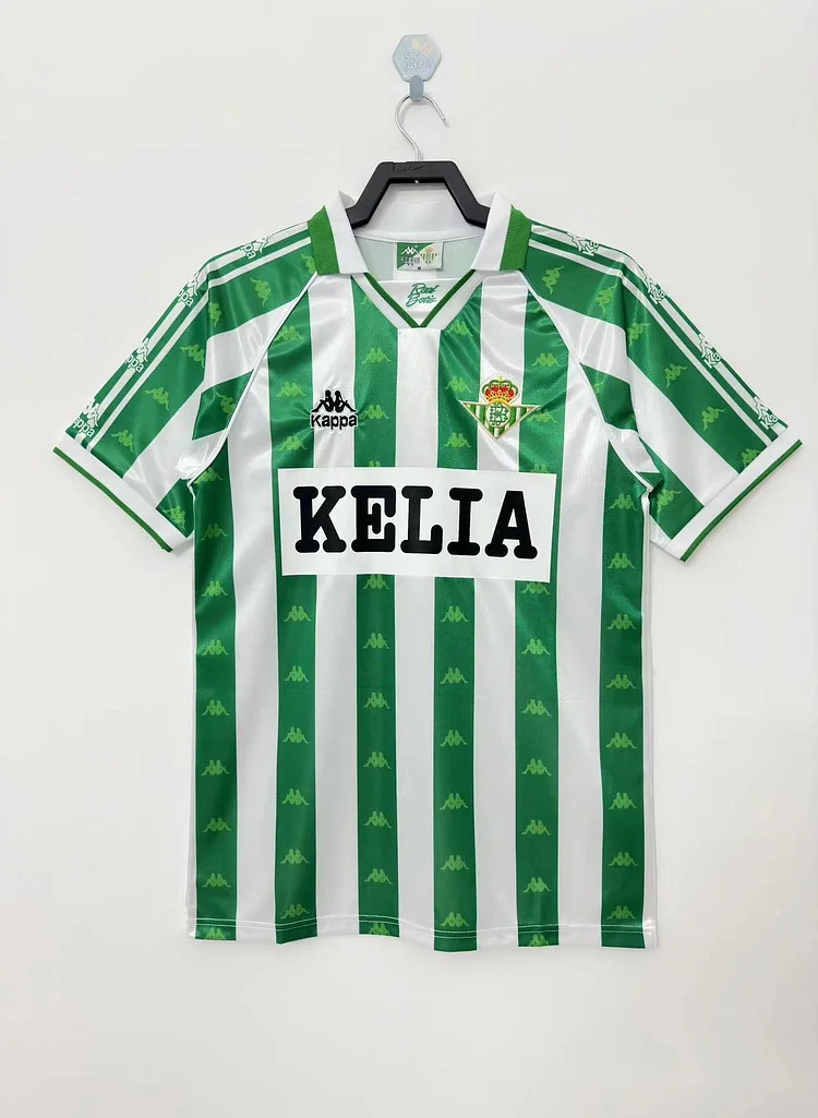 1995-97 Real Betis Home Retro Jersey - With Advertisement