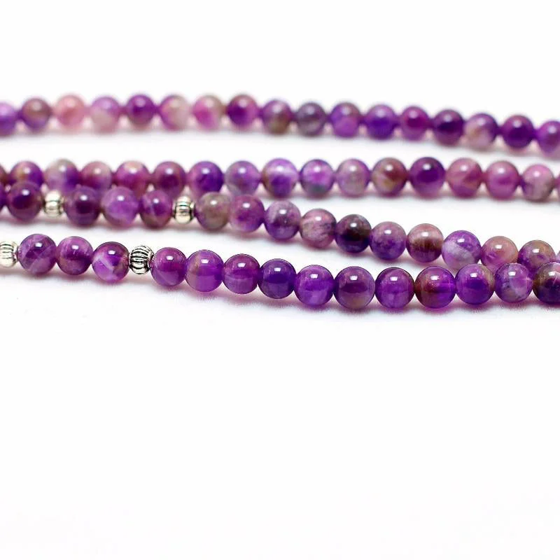 Natural Amethyst Purification Mala Bracelet