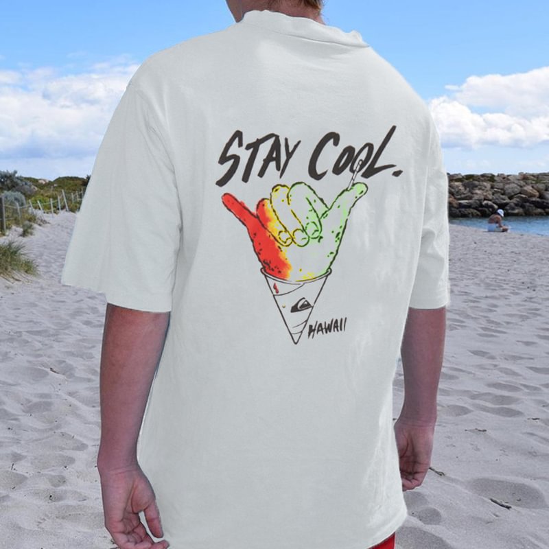 STAY COOL Surf Retro Casual Tee