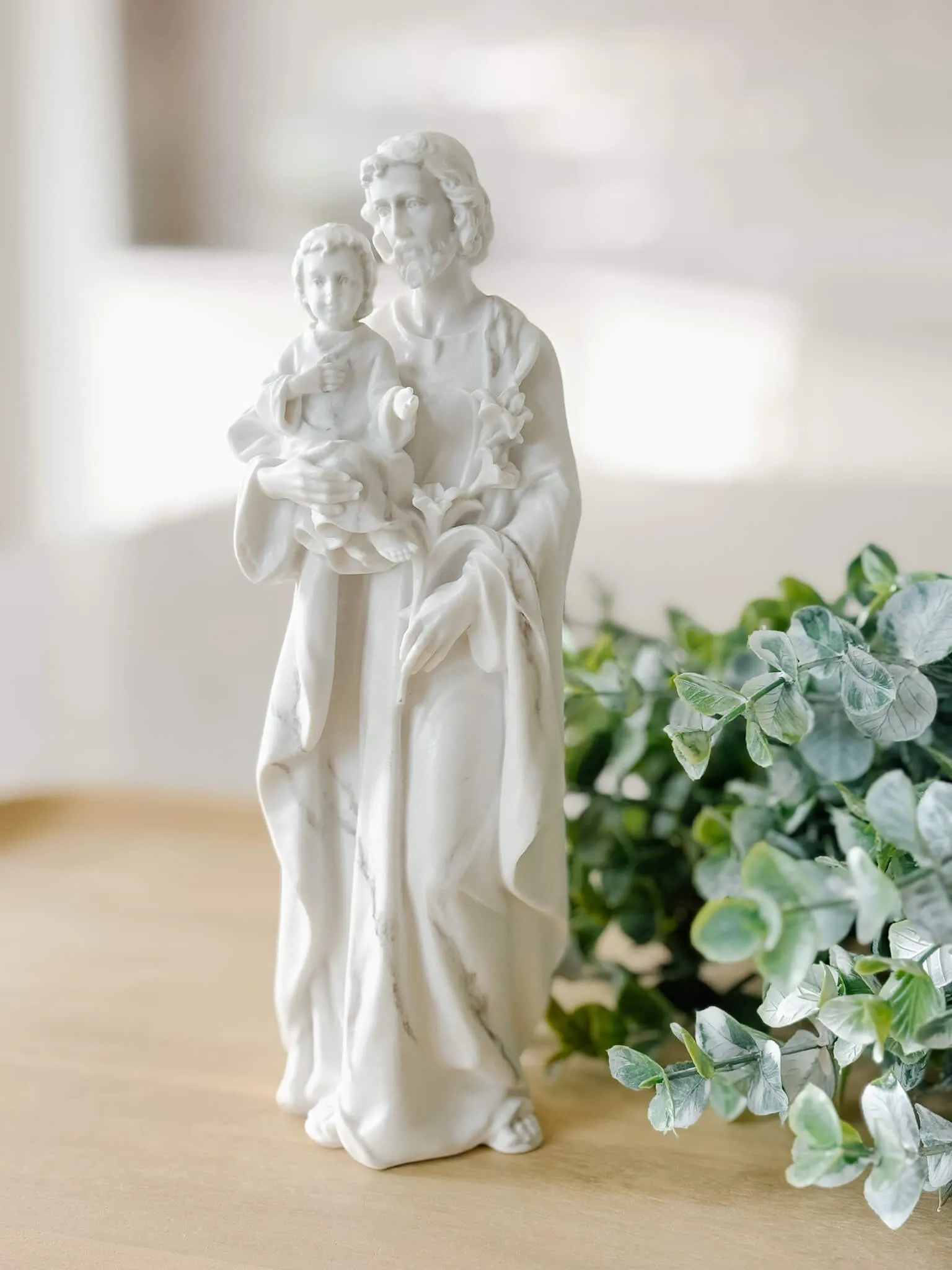 St. Joseph Marble-Inspired Statue
