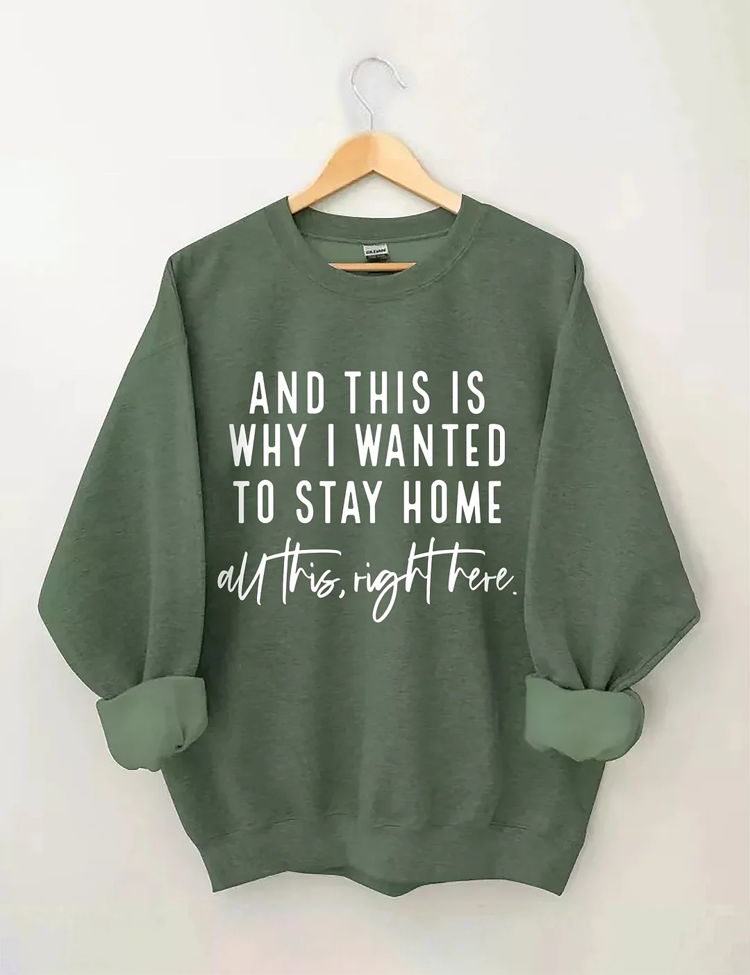 And This Is Why I Wanted To Stay Home Sweatshirt