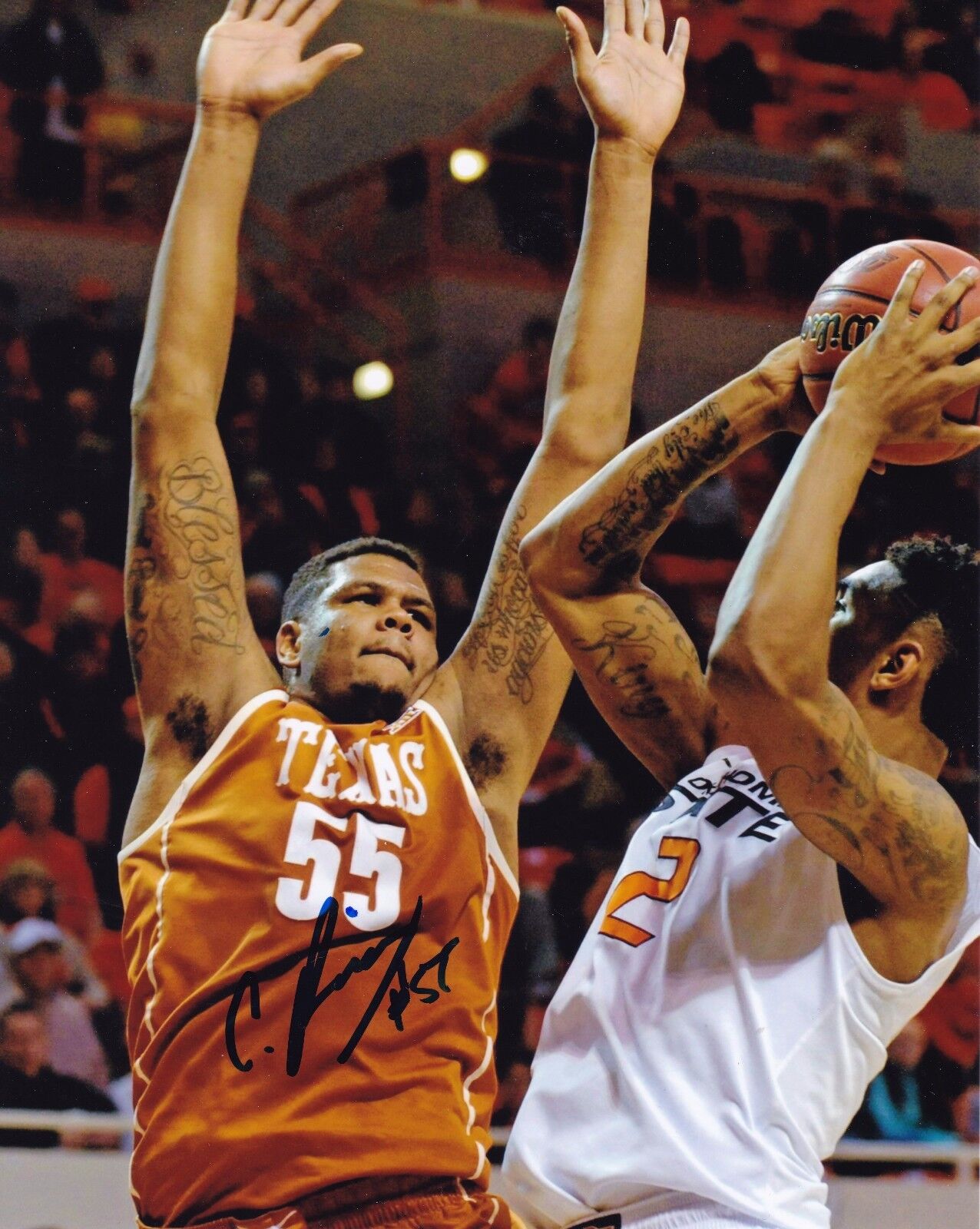 Cameron Ridley autographed 8x10 University of Texas #3  Shipping