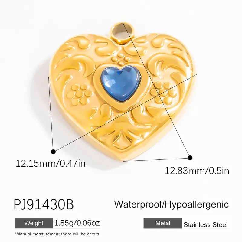 1 Piece 2 PCS/Package 3 PCS/Package 14.24*15.67mm 304 Stainless Steel Heart Shape Bow Knot Pendant Chain Jewelry Accessories