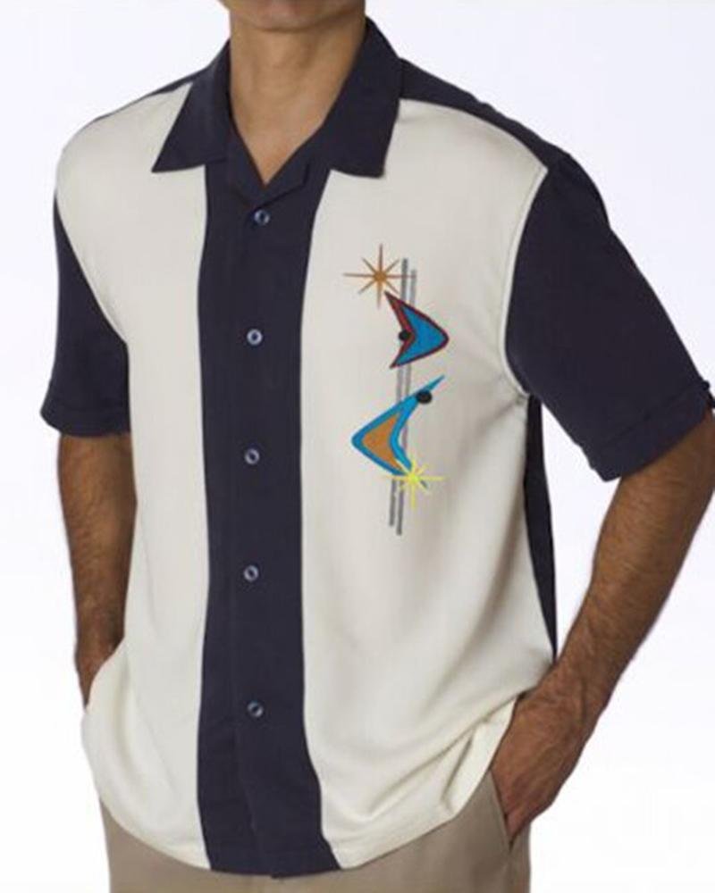Men's Casual Shirt Short Sleeve-17
