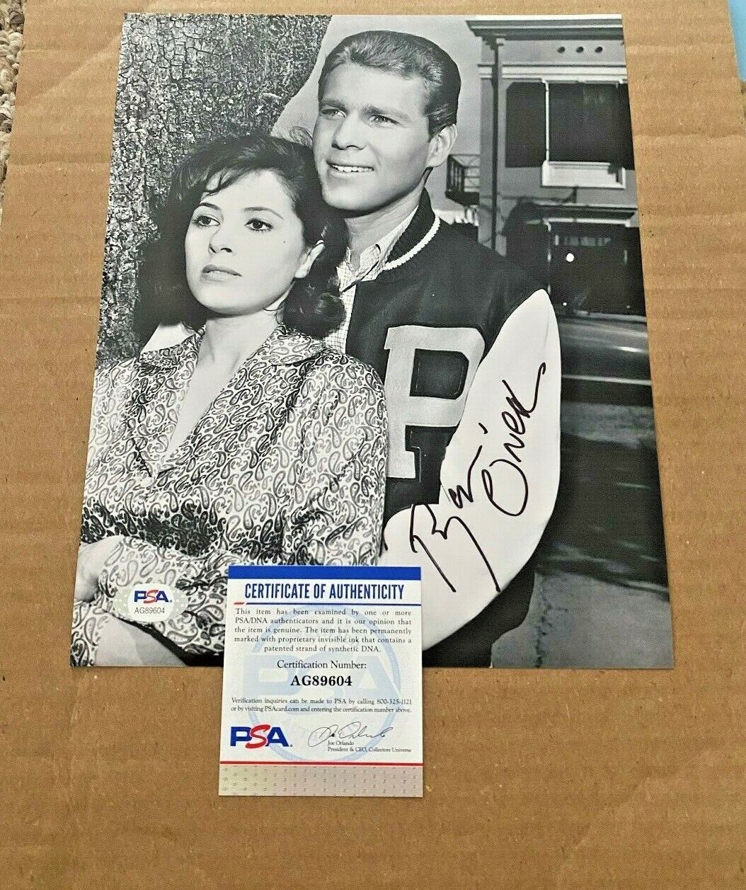 RYAN O'NEAL SIGNED PEYTON PLACE 8X10 Photo Poster painting PSA/DNA CERTIFIED