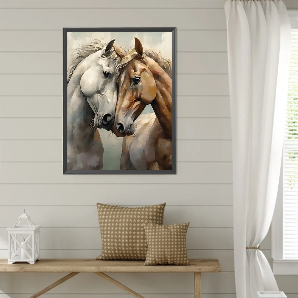 Diamond Painting - Full Round Drill - Horse(Canvas|40*50cm)