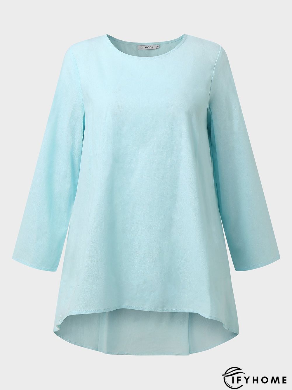 Women Casual 3/4 Sleeve Loose Top Blouse Shirt | IFYHOME