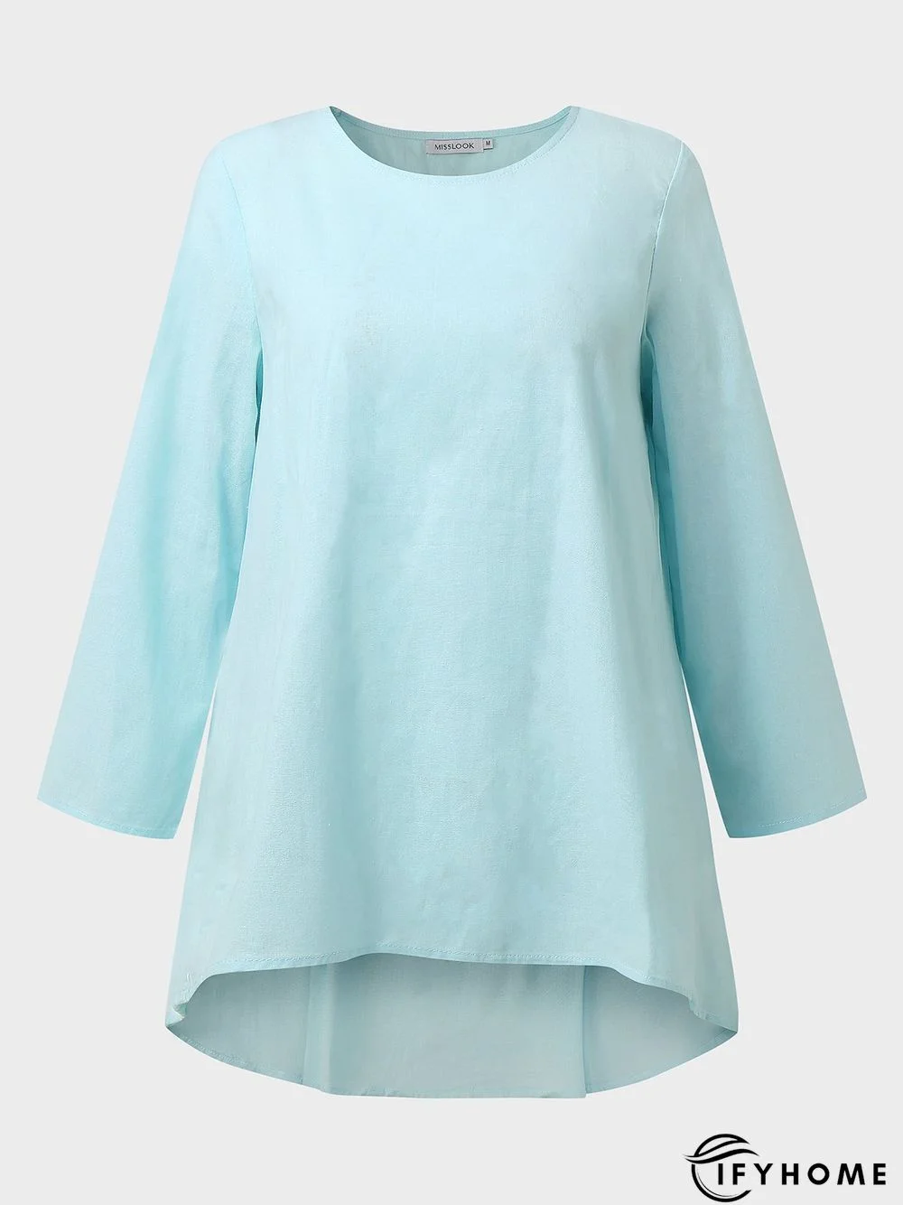 Women Casual 3/4 Sleeve Loose Top Blouse Shirt | IFYHOME